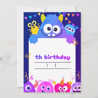 Carte d'invitation pour l'anniversaire de mon enfa