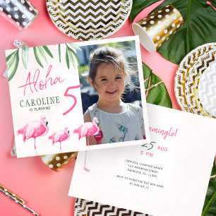 Carte d'invitation pour l'anniversaire d'enfants a