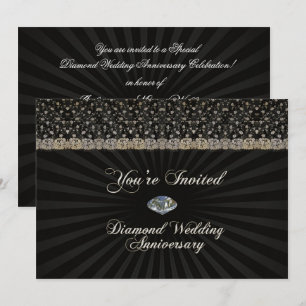Carte d'invitation pour l'anniversaire du Mariage 