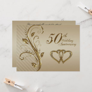 Carte d'invitation pour l'anniversaire du Mariage 