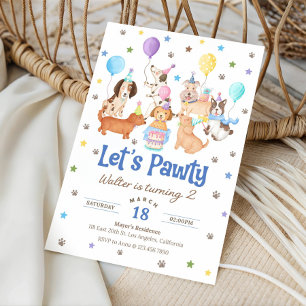 Carte d'invitation pour l'anniversaire d'un garçon