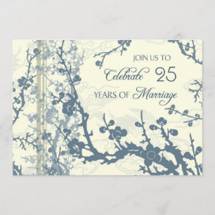 Carte d'invitation pour le 25e anniversaire de mar