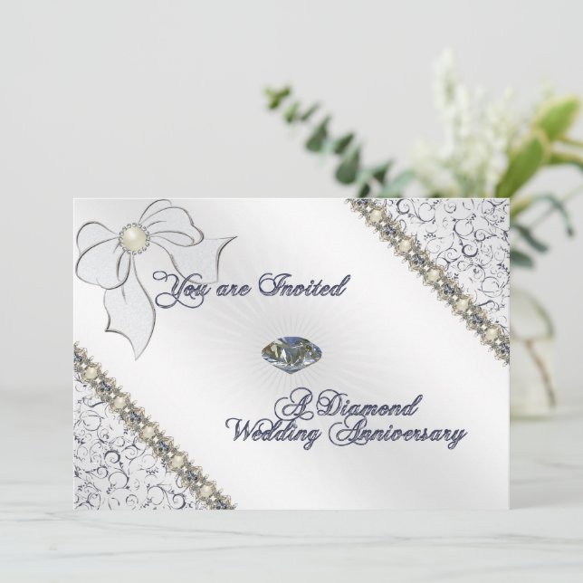 Carte d'invitation pour le 60e anniversaire du Mar (Debout devant)