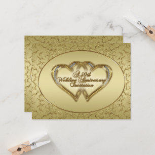 Carte d'invitation pour les 50 ans de mariage