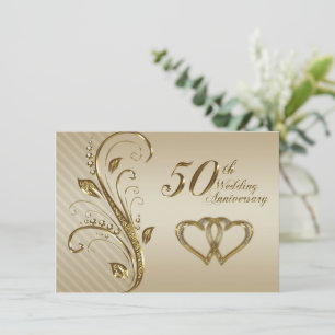 Carte d'invitation pour les 50 ans de mariage