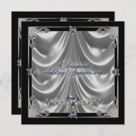 Carte d'invitation pour les 60 ans de mariage