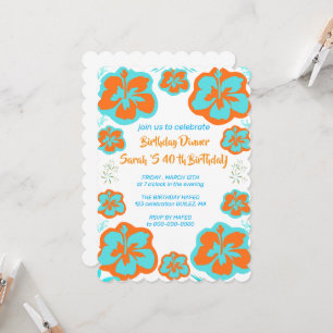 Carte d'invitation pour les 90 ans de maman