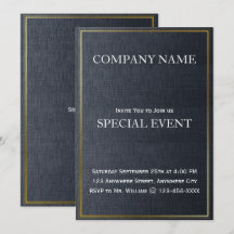 Carte d'invitation pour les fêtes d'entreprise Glo