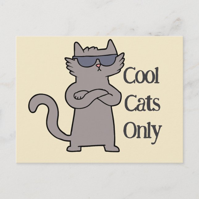 Carte d'invitation pour l'événement Cool Cats Only (Devant)