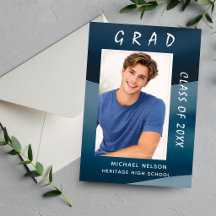 Carte d'invitation pour photo de remise de diplôme