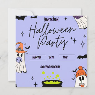 Carte d'invitation pour soirée Halloween