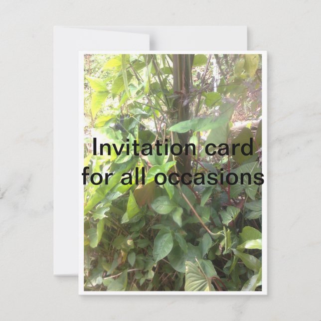 Carte d'invitation pour toutes les occasions (Devant)