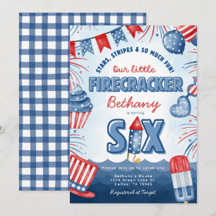 Carte d'invitation pour un anniversaire de 6 ans l