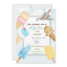 Carte d'invitation pour un anniversaire sur le thè