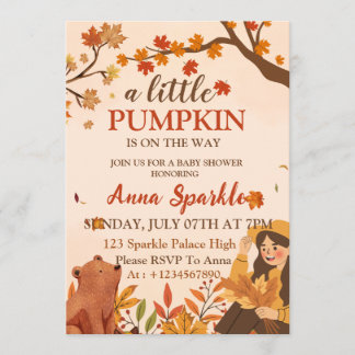 Carte d'invitation pour une baby shower Petit Citr