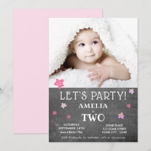 Carte d'invitation pour une fête d'anniversaire de