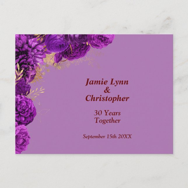 Carte d'invitation pour une fête d'anniversaire de (Devant)
