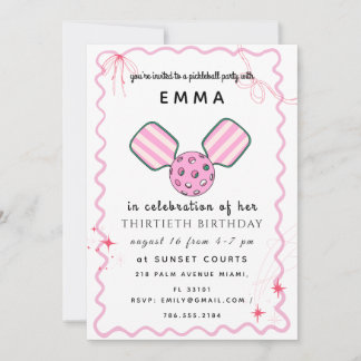 Carte d'invitation pour une fête d'anniversaire de