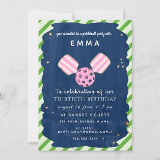 Carte d'invitation pour une fête d'anniversaire de