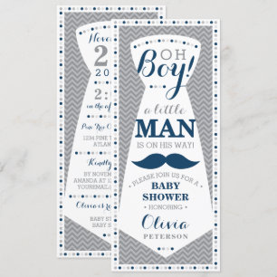 Carte d'invitation pour une fête de bébé Little Ma