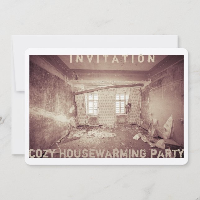 Carte d'invitation pour une soirée de réchauffemen (Devant)