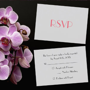 Carte d'invitation RSVP élégante grise moderne pou