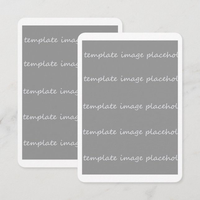 Carte d'invitation vide 3.5x5 Ajoutez vos propres  (Devant / Derrière)