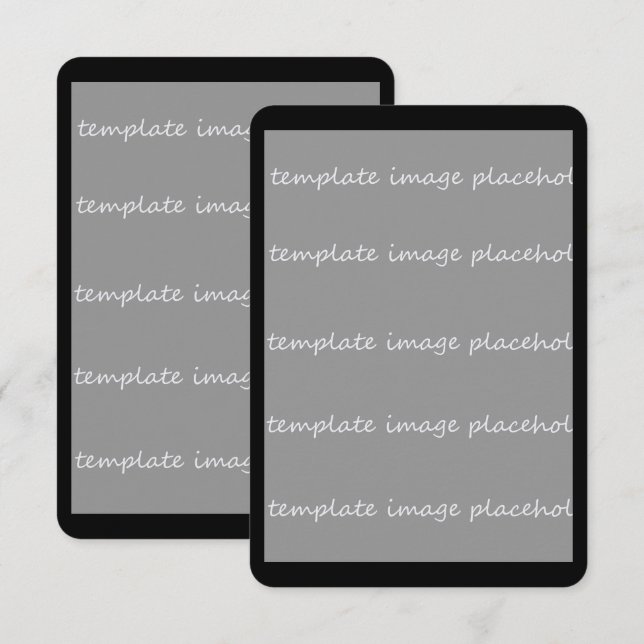 Carte d'invitation vide 3.5x5 Ajoutez vos propres  (Devant / Derrière)