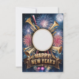Carte d'invitation vierge pour la soirée du Nouvel