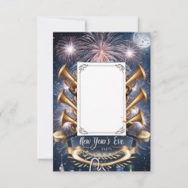 Carte d'invitation vierge pour le Nouvel An