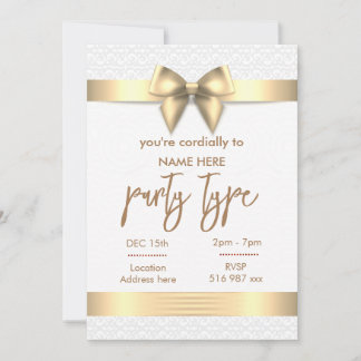 Carte d'invitation vous êtes cordialement invité O