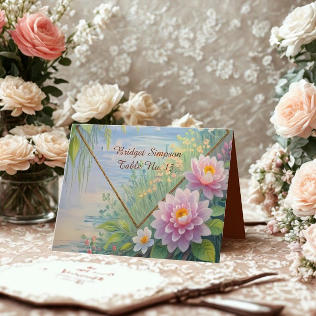 Carte d'invité Dreamy Lakeside Garden Wedding (Créateur téléchargé)