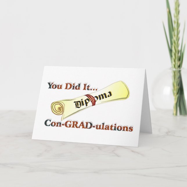 Carte Diploma Congratulations (Devant)
