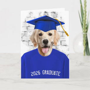 Carte Diplômé 2026 Golden Retriever
