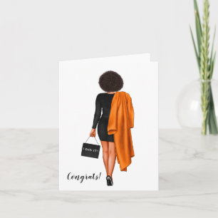 Carte Diplôme Africain-Américain Chic Personnalisé