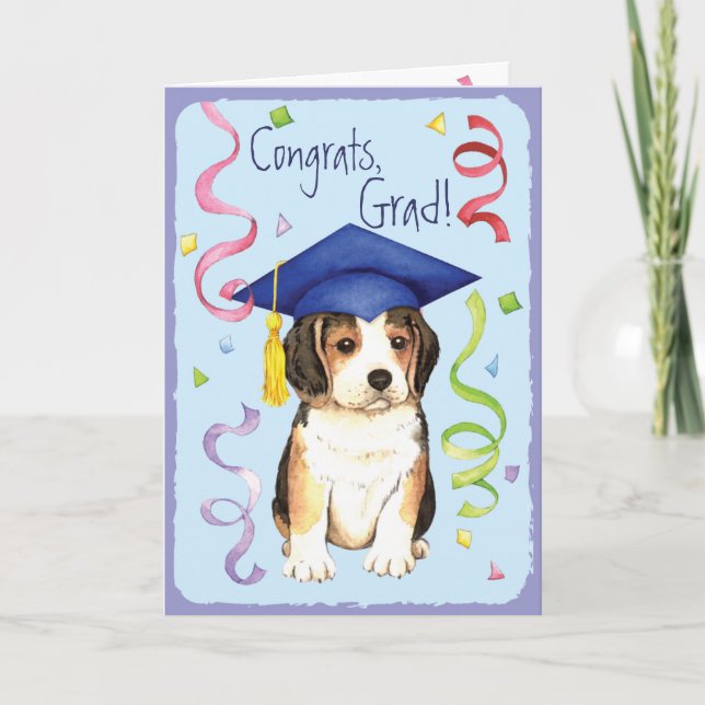 Carte Diplômé de beagle (Devant)