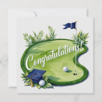 Diplôme de golf Félicitations pour avoir mis vert