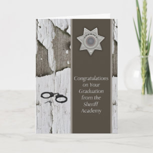 Carte Diplôme de l'Académie Sheriff