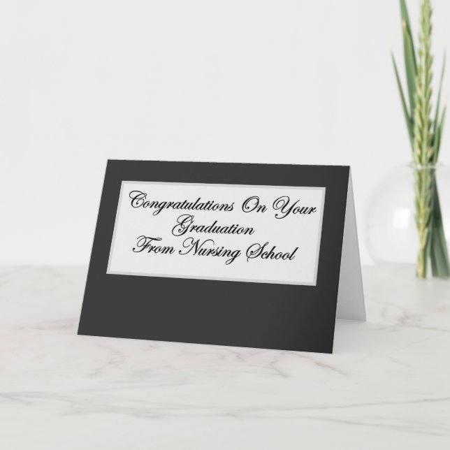 Carte Diplôme de l'école de soins infirmiers (Devant)