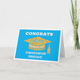 Carte Diplômé de maternelle Félicitations