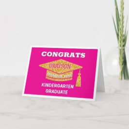 Carte Diplômé de maternelle Félicitations