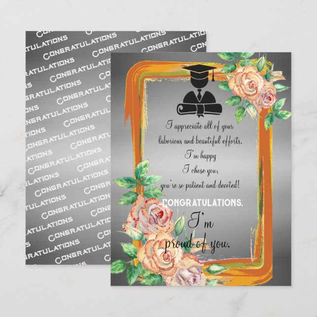 Carte Diplôme de petit ami (Devant / Derrière)