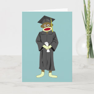 Carte Diplôme de singe de soie