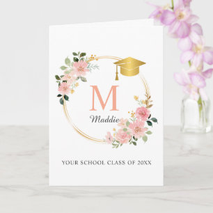 Carte Diplôme des filles roses personnalisées