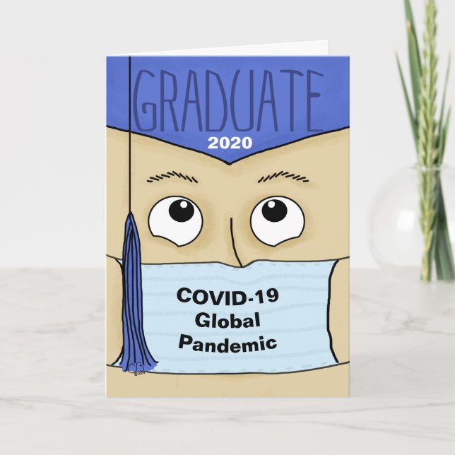 Carte Diplômé en 2020 au cours de la 19e année du COVID (Devant)