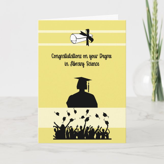 Carte Diplôme en sciences de la bibliothèque avec diplôm (Devant)