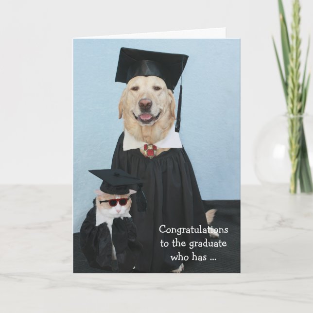 Carte Diplôme Funny Dog (Devant)