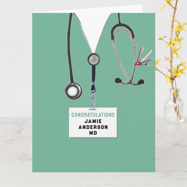 Carte Diplôme Médicale personnalisé (Fleur jaune)