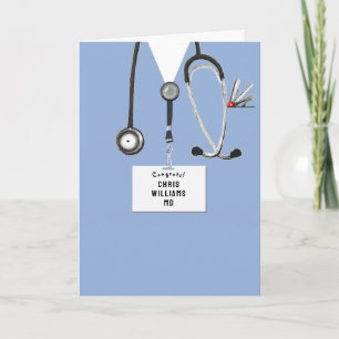 Carte Diplôme personnalisé de fin d'études de médecine