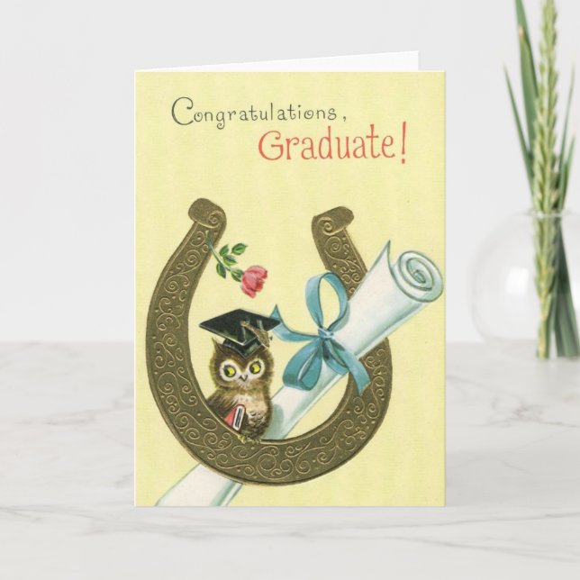 Carte Diplômé vintage (Devant)